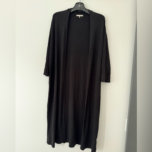 Oak + Fort Long Ribbed Cardigan - Picture 4 of 4